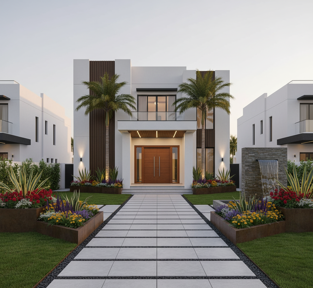 Villa Front Yard Makeover in Mabella Heights