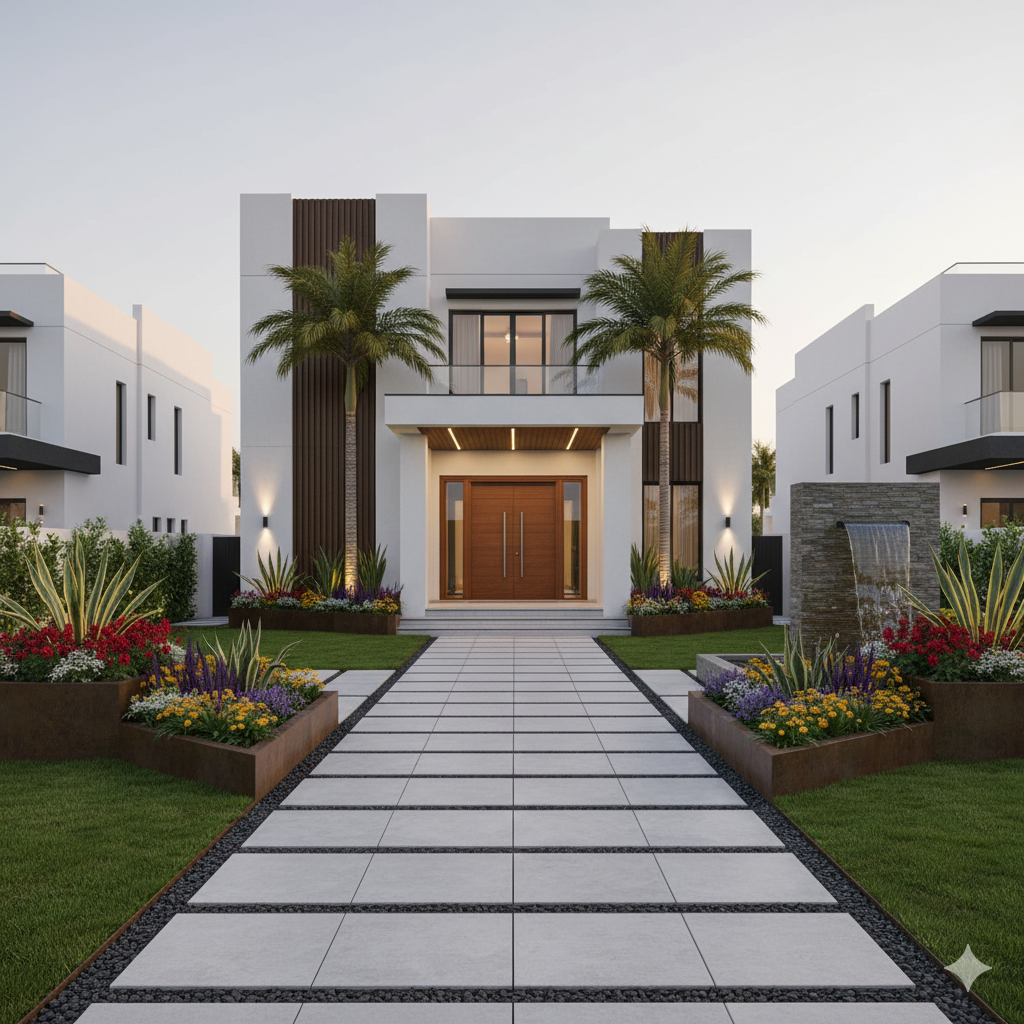 Villa Front Yard Makeover in Mabella Heights