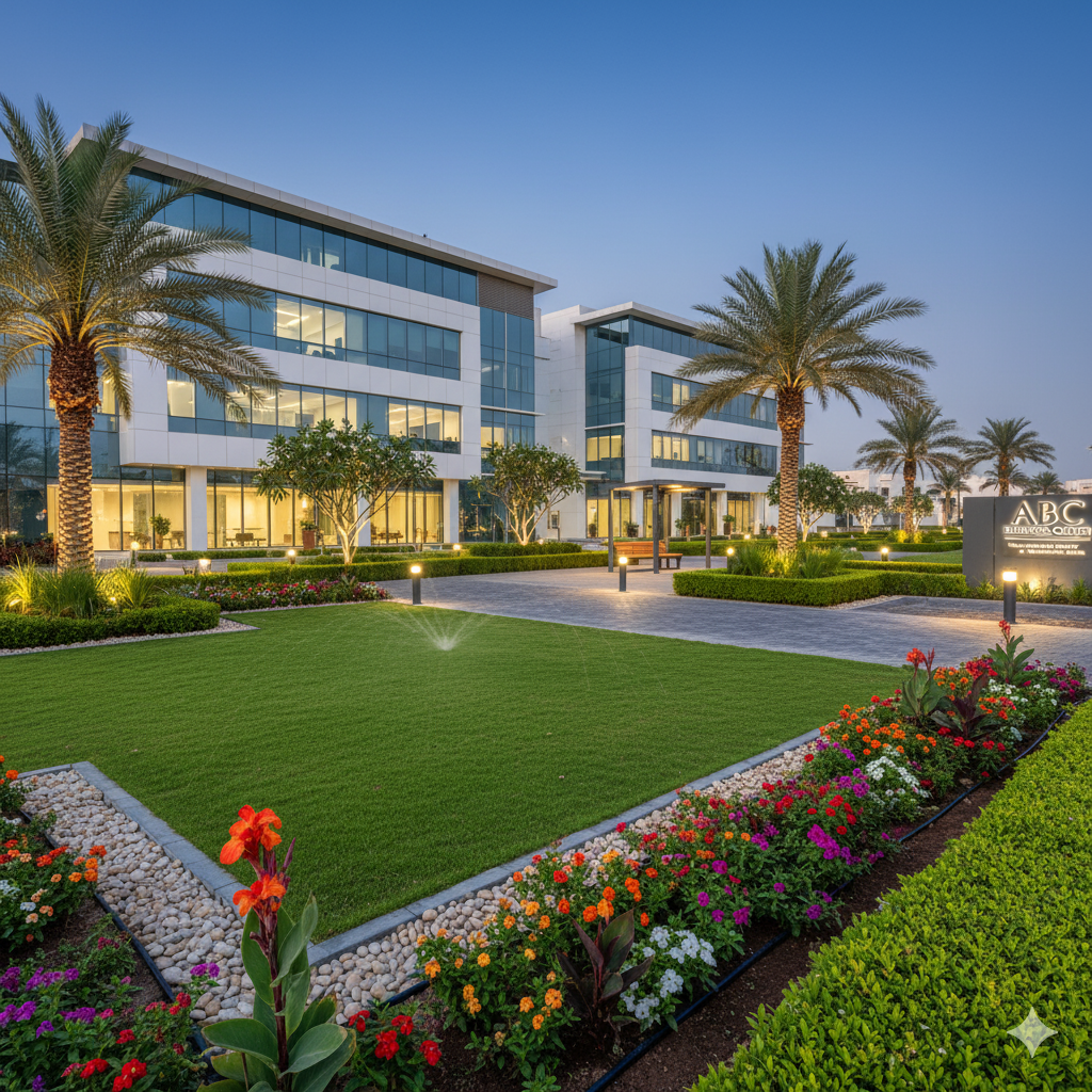 Commercial Landscape Project in Ghala