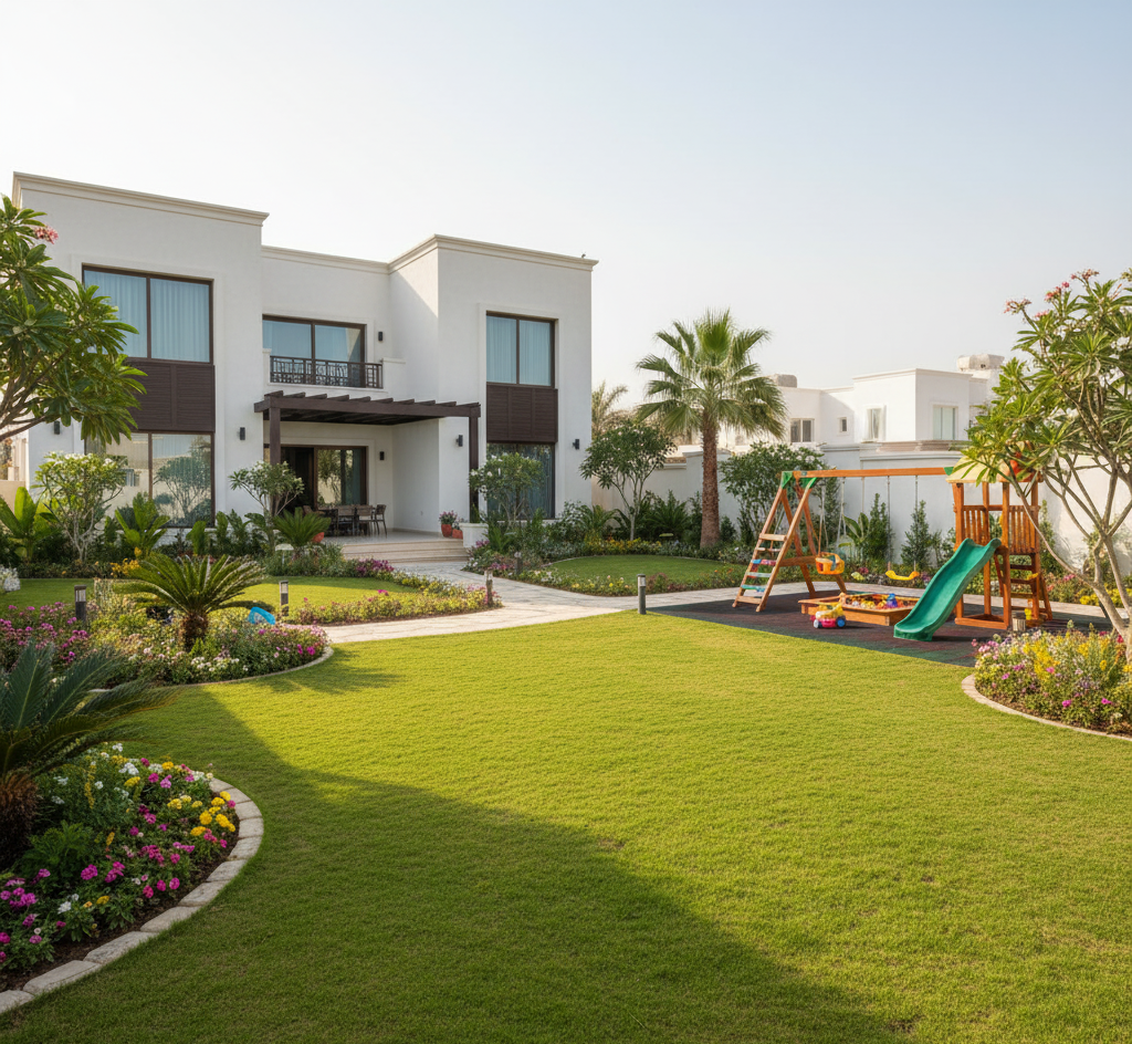 Family Villa Landscaping in Mulada