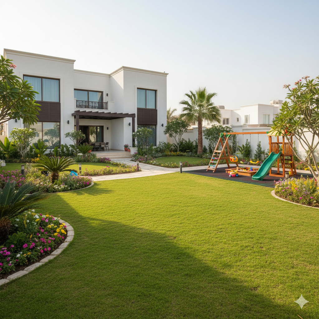 Family Villa Landscaping in Mulada