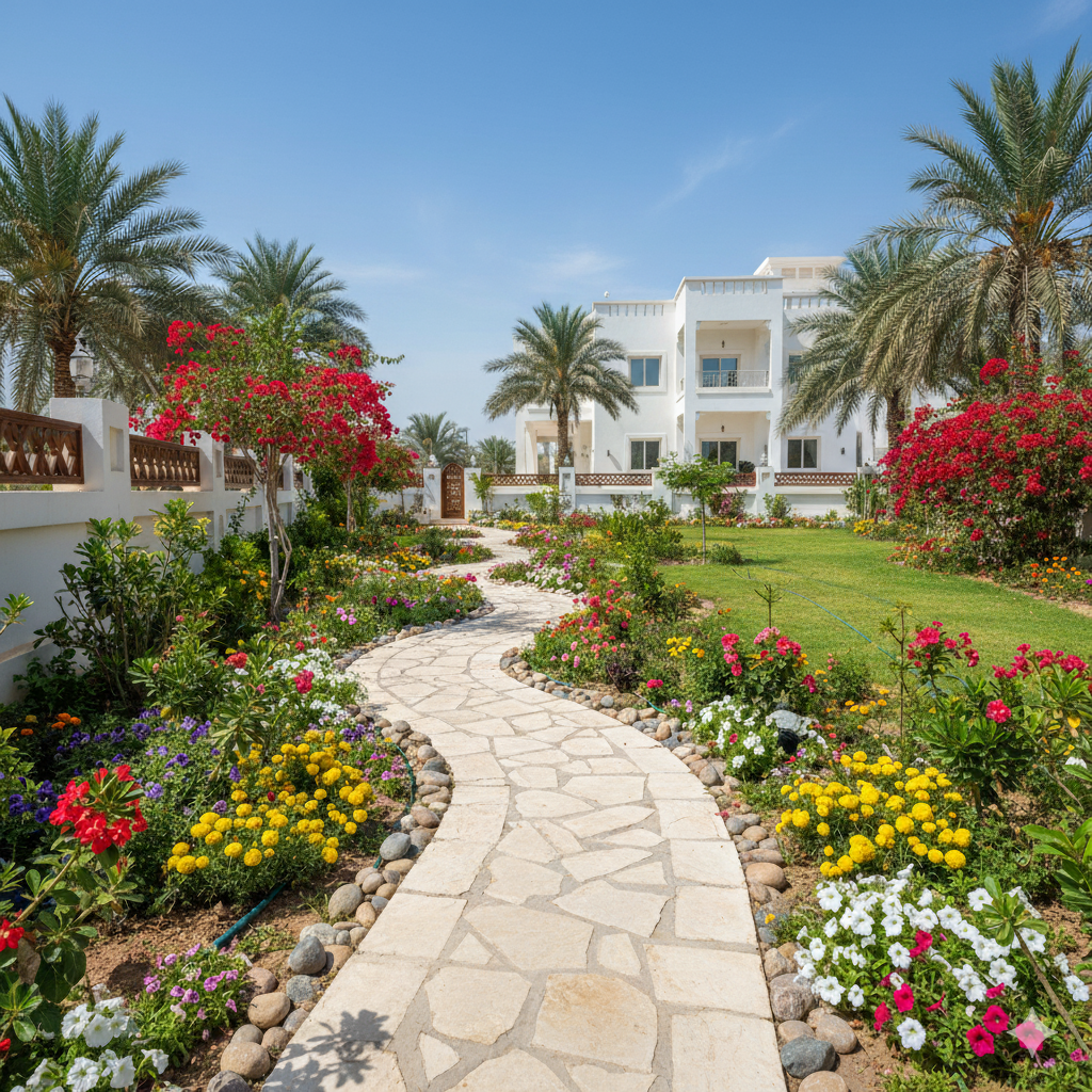 Flower Garden & Pathways in Saham