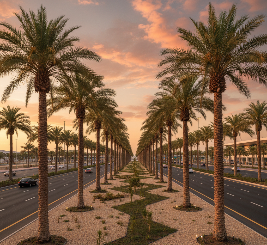 Palm Garden Installation in Seeb Airport Road