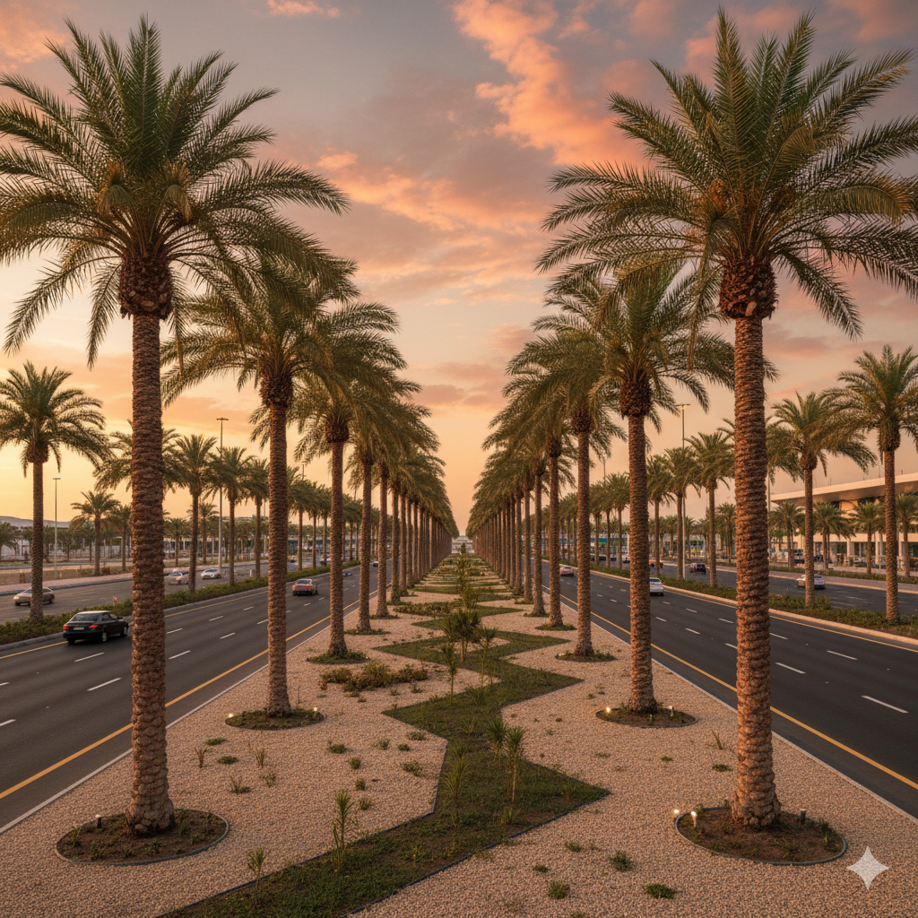 Palm Garden Installation in Seeb Airport Road