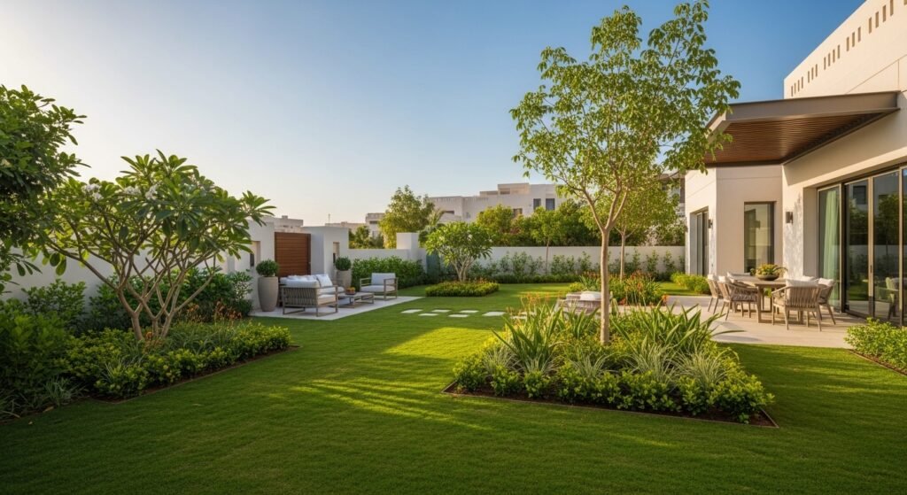 Healthy, Revived Garden in Muscat
