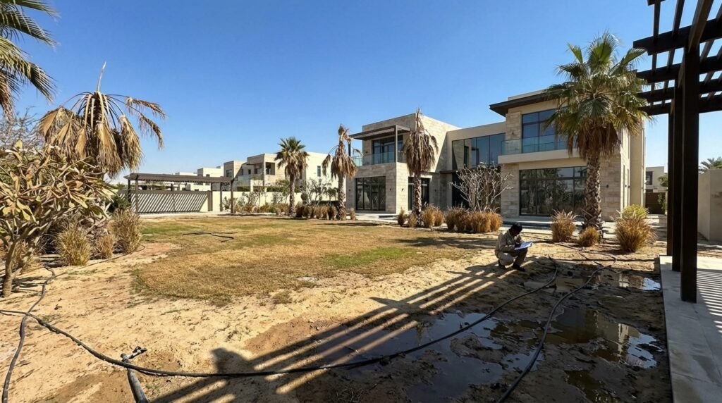 Poor Irrigation Damage in Muscat Garden